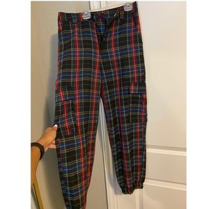 Forever21 Plaid cargo pants
